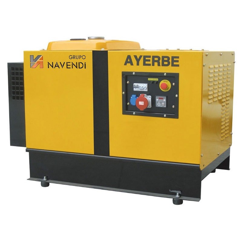 Grupo electrógeno trifásico insonorizado a gasolina (400/230V / 15KVA/12.000WW)