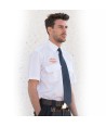 Camisa uniforme de uniforme manga corta color blanco