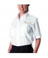 Camisa uniforme de uniforme manga corta color blanco