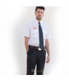 Camisa uniforme de uniforme manga corta color blanco