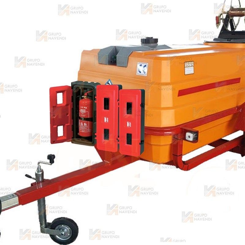 Porta extintores para remolque contra incendios