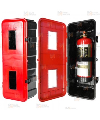 Porta extintores para remolque contra incendios
