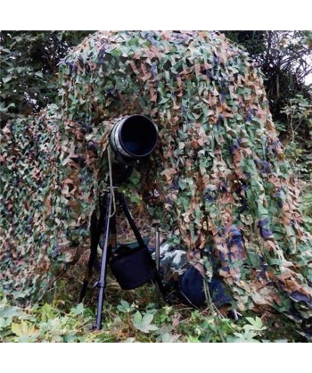 Rollo de red de camuflaje bosque oscuro de 78 x 2,4 metros para caza y actividades tácticas