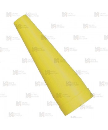 Cono amarillo de tráfico...