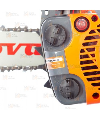 Motosierra anova de 12" de espada y motor de 35,4 cc con 0,8 kW