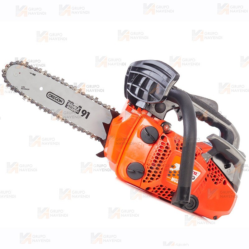 Motosierra anova MG2650 de 10" de espada y motor de 25,4 cc con 1,2 CV - 0,9 kW