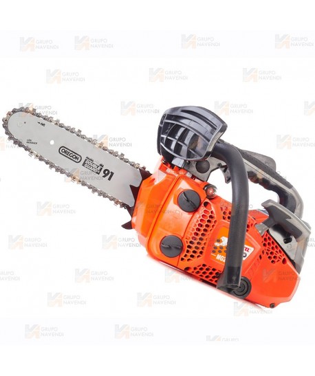 Motosierra anova MG2650 de 10" de espada y motor de 25,4 cc con 1,2 CV - 0,9 kW