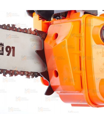 Motosierra anova MG2650 de 10" de espada y motor de 25,4 cc con 1,2 CV - 0,9 kW