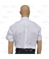 Camisa uniforme de uniforme manga corta color blanco