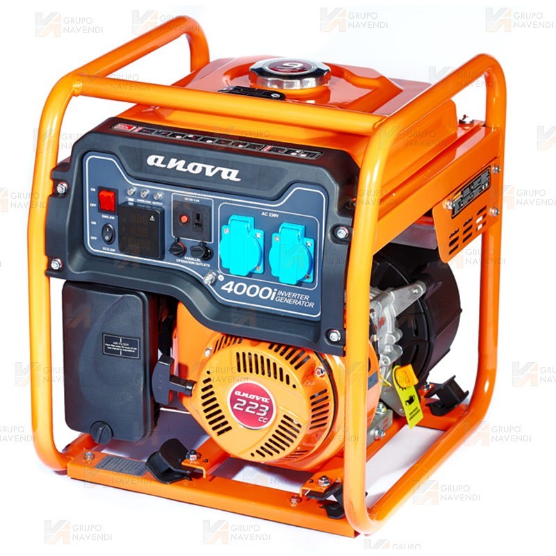 Generador inverter con motor a gasolina de 4 tiempos y 4000W de potencia