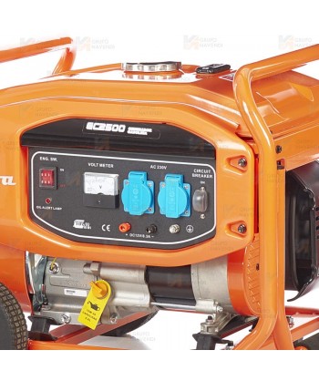 Generador eléctrico con motor a gasolina de 4 tiempos y 5.500W de potencia