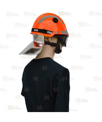 Cubrenucas aluminizado para casco F2-Xtrem