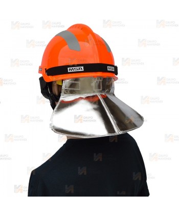 Cubrenucas aluminizado para casco F2-Xtrem