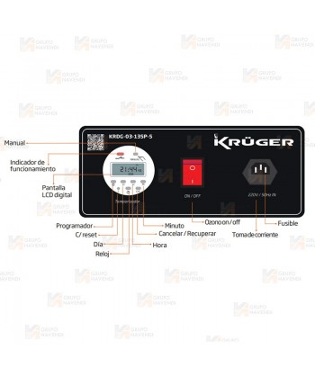Generador profesional de ozono 5G para grandes superficies