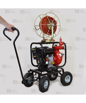 Kit extinción incendios de piscina con manguera de 25 m  Ø