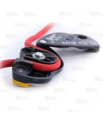 Descendedor Singing Rock Descender SIR con autobloqueo y sistema antipánico para cuerdas