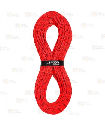 Cuerda semiestática de Ø9 mm, tipo B color rojo