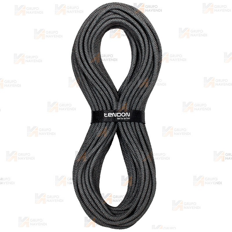 Cuerda semiestática Force de Ø 10 y 11 mm, tipo B y A color negro