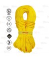 Cuerda Ambition de uso simple de Ø 9,8 mm para escalada color amarillo flúor