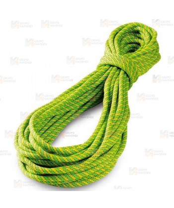 Cuerda Ambition de uso simple de Ø 9,8 mm para escalada color verde y amarillo