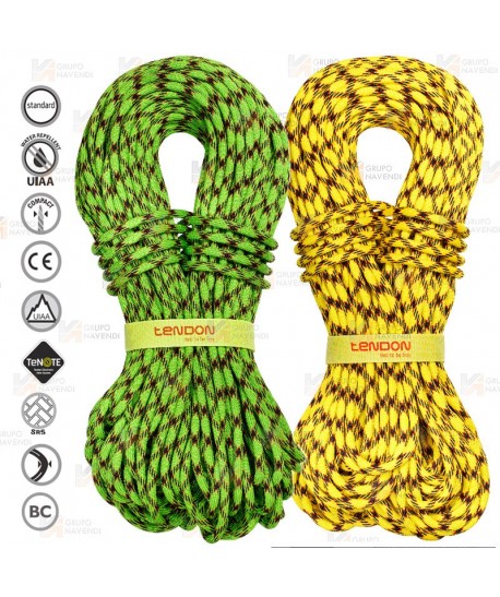 Cuerda Master de Ø 9,7 mm de uso simple para escalada