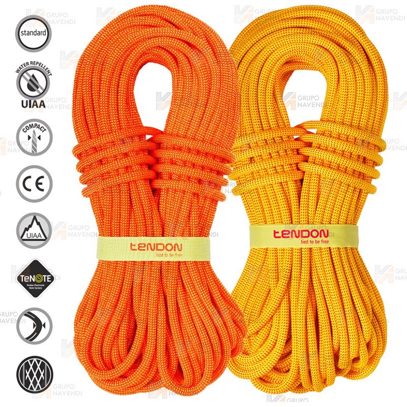 Cuerda Ambition Tefix de 10,2 mm de diámetro para rescate, salvamento, escalada, alpinismo y grandes paredes