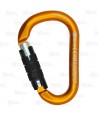 Mosquetón HMS de aluminio Twist-Lock 
 tipo key-lock color naranja