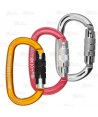 Mosquetón ovalado de aluminio Twist Lock