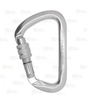 Mosquetón asimétrico de acero Screw Lock (35 kN)