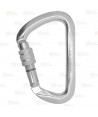 Mosquetón asimétrico de acero Screw Lock  (35 kN)
