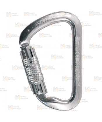 Mosquetón asimétrico de acero inoxidable Twist Lock