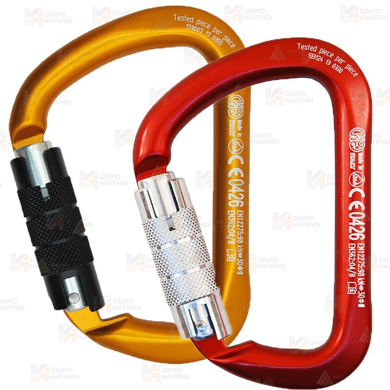 Mosquetón asimétrico de aluminio Twist Lock