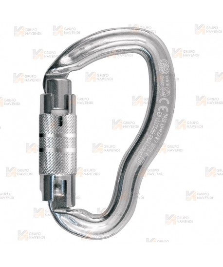 Mosquetón asimétrico de aluminio  Twist Lock