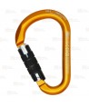 Mosquetón HMS de aluminio Twist-Lock 
 tipo key-lock color naranja