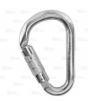 Mosquetón HMS de aluminio Twist-Lock 
 tipo key-lock color plata