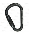 Mosquetón HMS de aluminio Twist-Lock 
 tipo key-lock color negro