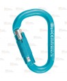 Mosquetón HMS Napik de aluminio Tri-Lock color turquesa