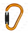 Mosquetón o conector HMS de aluminio automático Tri-Lock color naranja