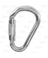 Mosquetón o conector HMS de aluminio automático Tri-Lock color plata