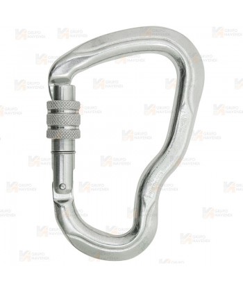 Mosquetón Ferrata de aluminio cierre Tri Lock  (30 kN y 27 Ø)