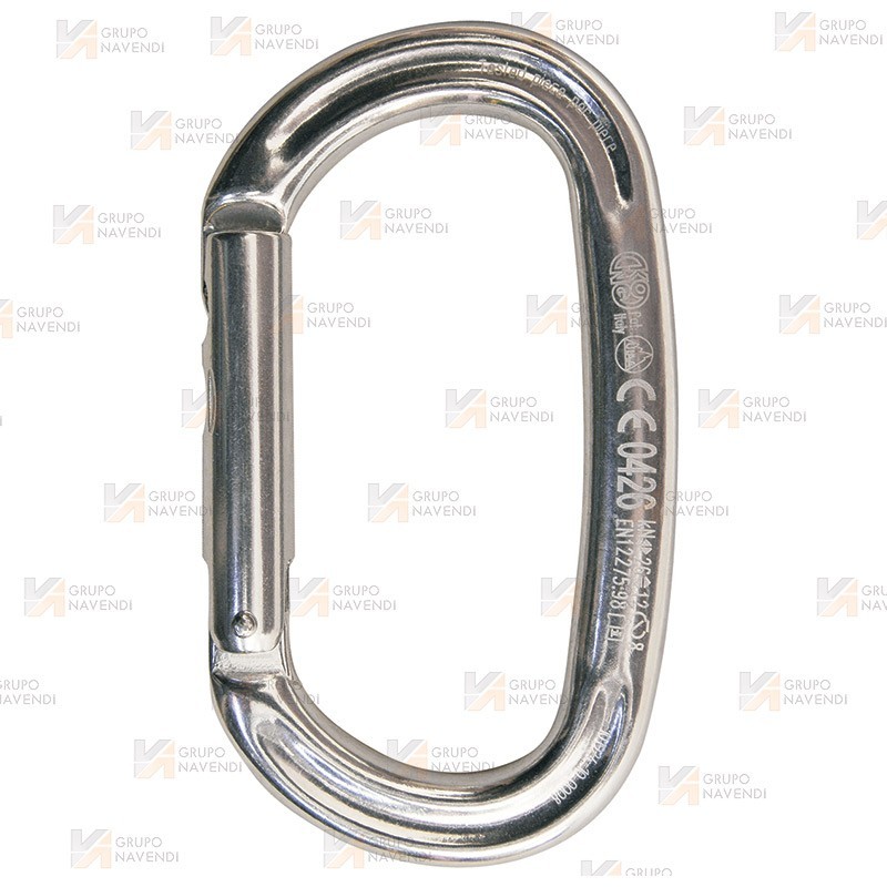 Mosquetón ovalado de aluminio de gatillo recto  (Straight Gate)