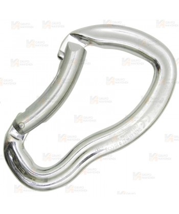 Mosquetón de aluminio tipo Ferrata de gatillo curvo