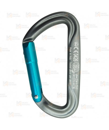 Mosquetón de aluminio plano sin seguro gatillo recto (Straight-Gate)