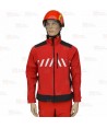 Chaqueta softshell para equipos de rescate color rojo y negro