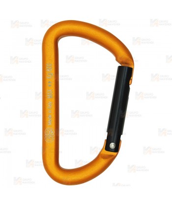 Mosquetón auxiliar de aluminio. No utilizar para escalada. 6kN