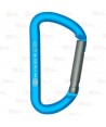 Mosquetón auxiliar de aluminio. No utilizar para escalada. 6kN