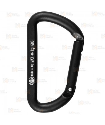 Mosquetón auxiliar de aluminio. No utilizar para escalada. 6kN