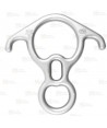 Descensor de aluminio tipo ocho con orejas