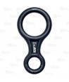 Descensor de aluminio tipo ocho (30kN) color negro mate