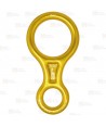 Descensor de aluminio tipo ocho (30kN) color  amarillo